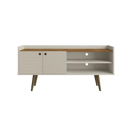 Bogart TV Stand In Off-White And Nature